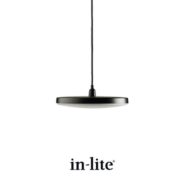 In-Lite Disc Pendant Black 12V