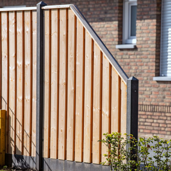 Tuinscherm Red Class Wood 21-planks (19 + 2) Casablanca 180/90 x 180 cm verloop