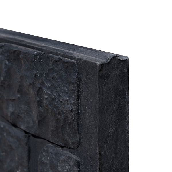 Berton©-motiefplaat smal antraciet gecoat H26 x D3,5 x L184 cm romeins motief