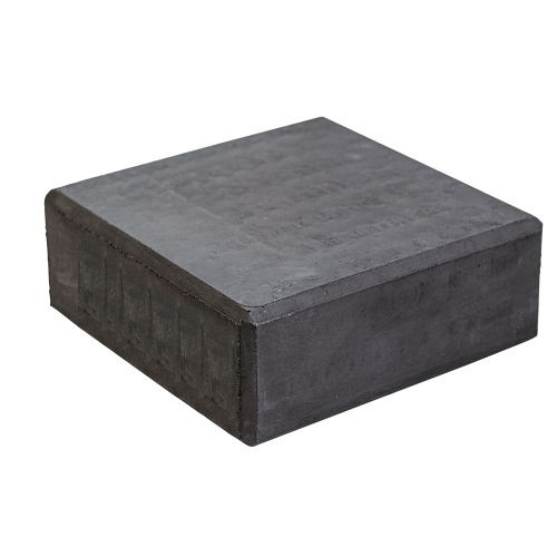 Berton© afdekpet antraciet gecoat, vlakke kop 14 x 14 x 5 cm zonder uitsparing