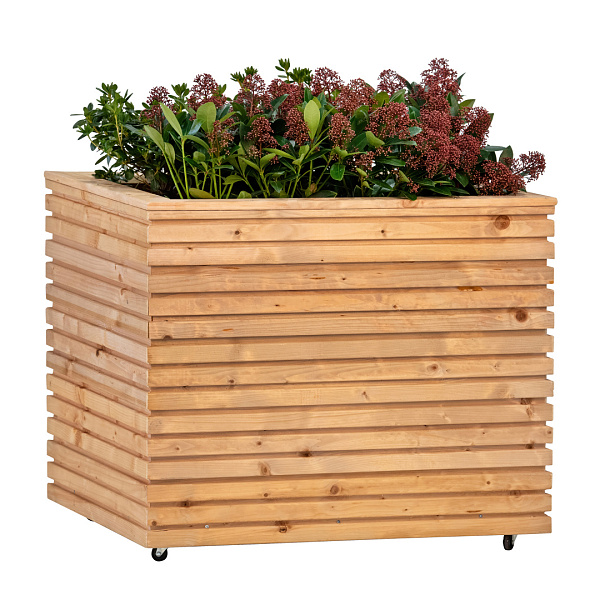 Bloembak RCW Krefeld 30x90x80cm op wieltjes