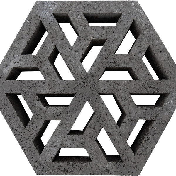 Schellevis Oud Hollandse eco-tegel 37,5x37,5x7 cm antraciet