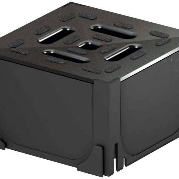 Hexaline hoekelement +kunstst. sleufr.