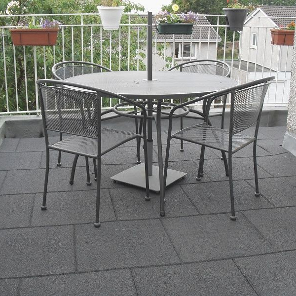 Aslon® SBR Rubbertegel 50x50x2,5 cm Zwart