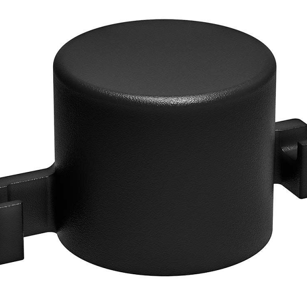 Paaldoppen Zwart Ø60mm met ophanghaken