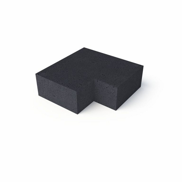 Schellevis Oud Hollandse trap hoekstuk 90° (40/20) binnen carbon 60x60 cm