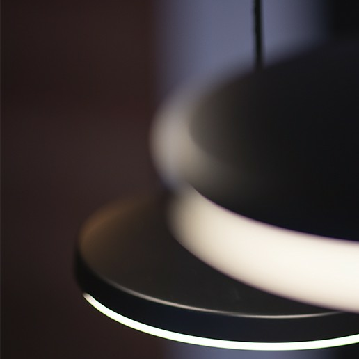 In-Lite Disc Pendant Black 100-230V