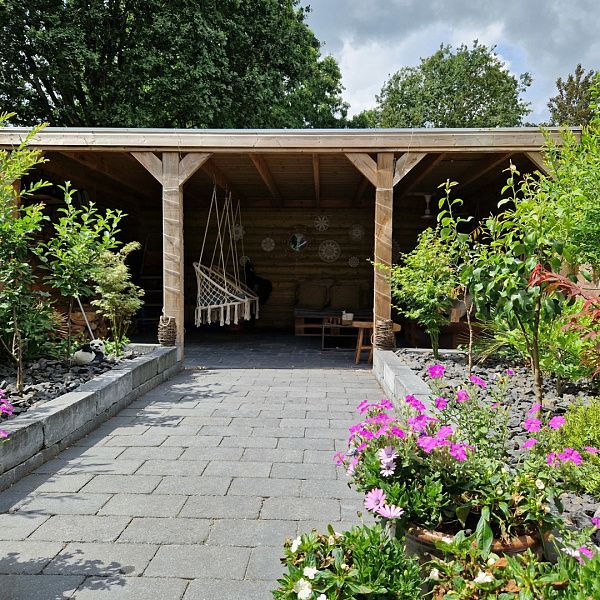 Stonique trommel 20x30x6 cm antraciet