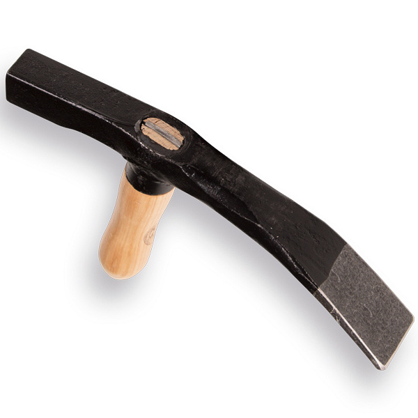 Straathamer DE WIT met houten steel, bekbreedte 50 mm