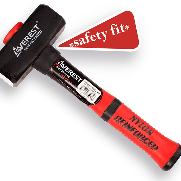 Moker - Vuisthamer EVEREST 1500 gram met fiberglassteel 30 cm