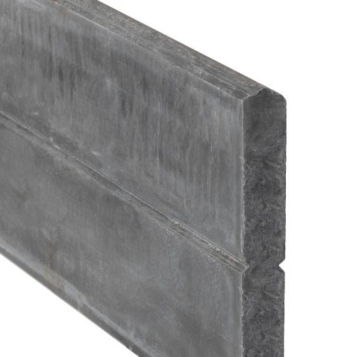 Berton©-motiefplaat smal antraciet H26 x D3,5 x L184 cm blokhutprofiel