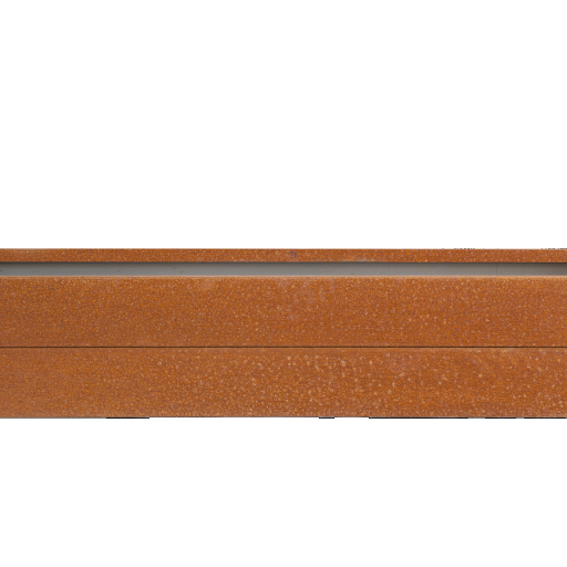 Bloembak Modulair - CORTEN 210x150x28 cm