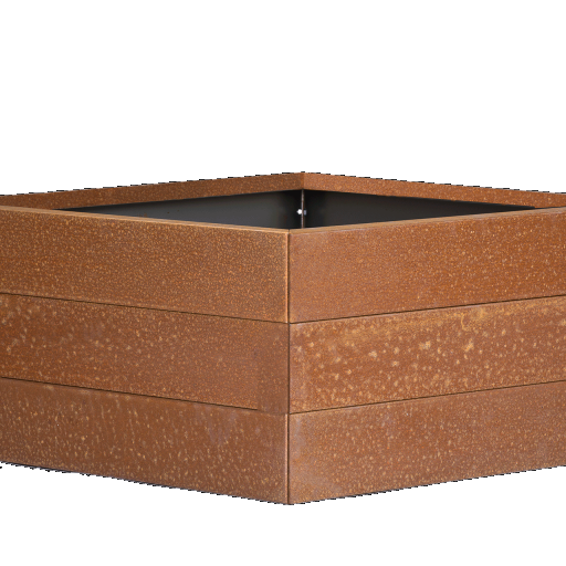 Plantenbak Modulair Corten 150x150x42 cm