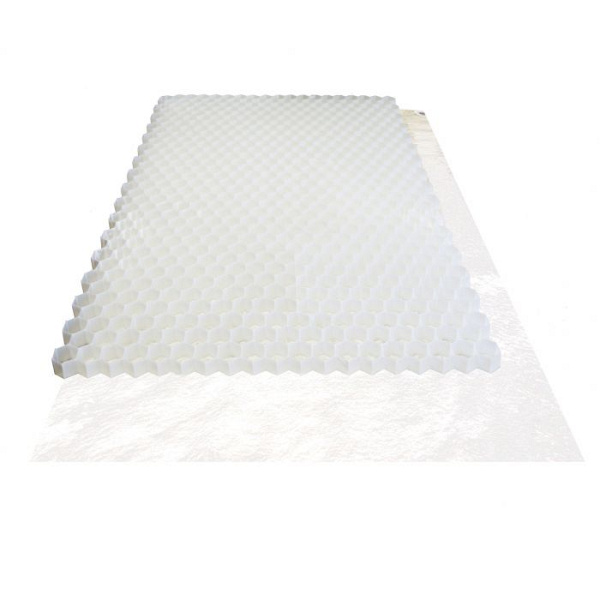 Split-/grindplaten wit met worteldoek 120x80x3 cm