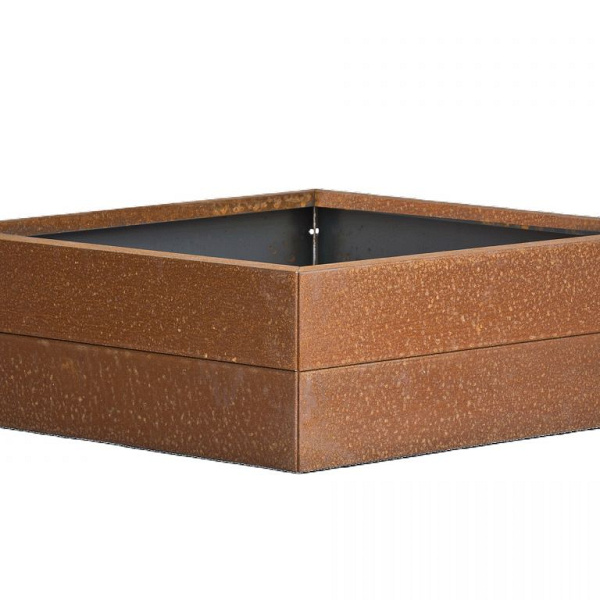 Bloembak Modulair - CORTEN 210x210x28 cm