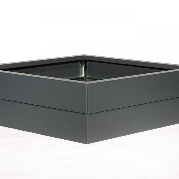 Plantenbak Modulair Antraciet 120x120x28 cm