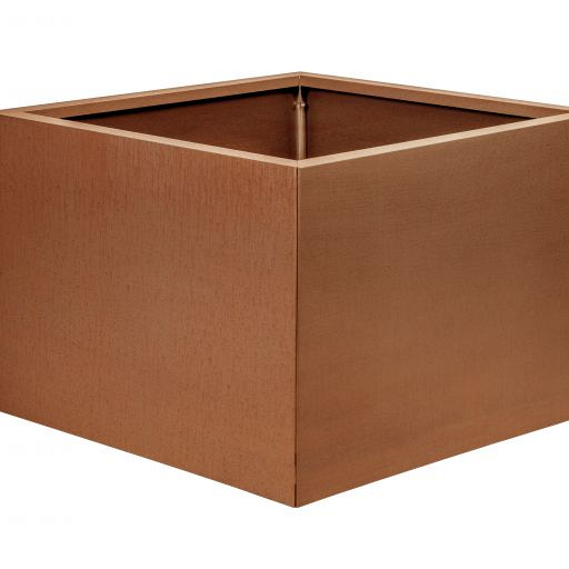 Bloembak vlak - CORTEN 60x60x40 cm