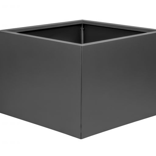 Bloembak vlak - ANTRACIET 60x60x40 cm