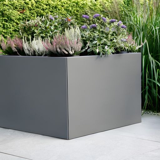 Plantenbak Vlak Antraciet 120x90x40 cm