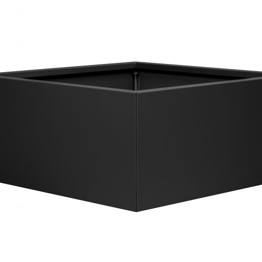 Bloembak vlak - GRAFIET ZWART 90x90x60 cm