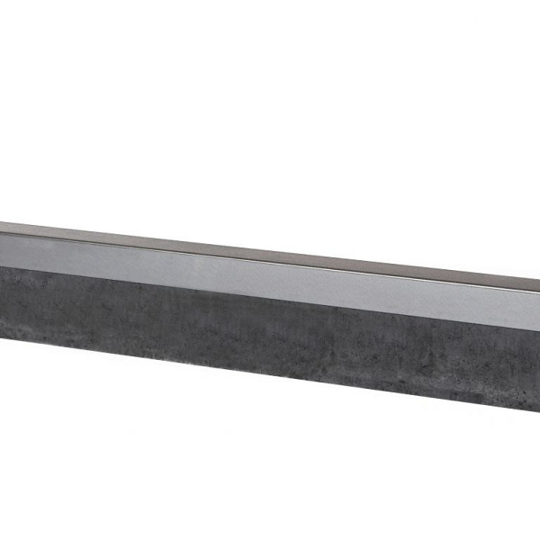 U-profiel gelijkzijdig opsluitband 6cm 220x4,6x4,6x6,4 cm - VERZINKT