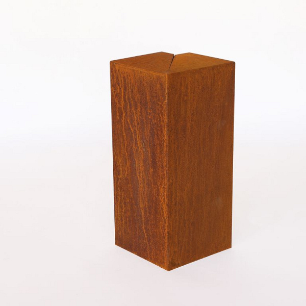 Overzetstuk muurelement hoek 17x30x12,8 cm - CORTEN