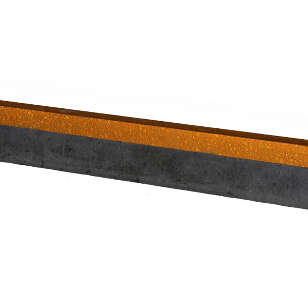 U-profiel gelijkzijdig opsluitband 5cm 220x5,1x5,1x5,4 cm - CORTEN