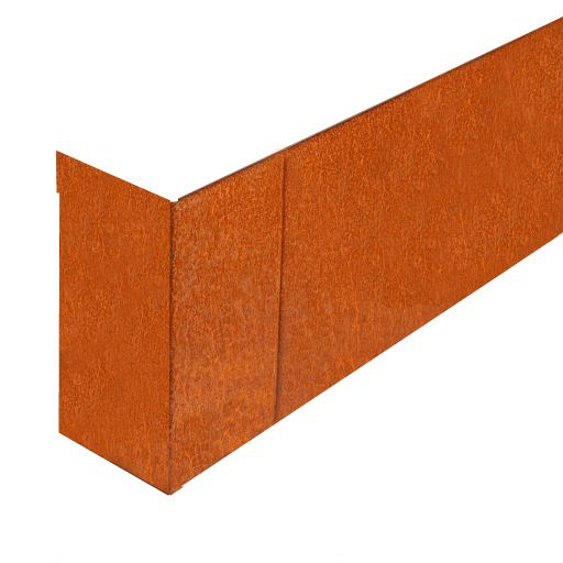 Hoekstuk uitwendig 15x42x15 cm - CORTEN