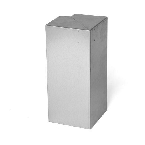 Overzetstuk muurelement hoek 17x45x12,8 cm - VERZINKT