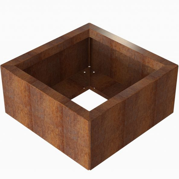 Plantenbak Module+ Corten 60x60x28 cm - CORTEN