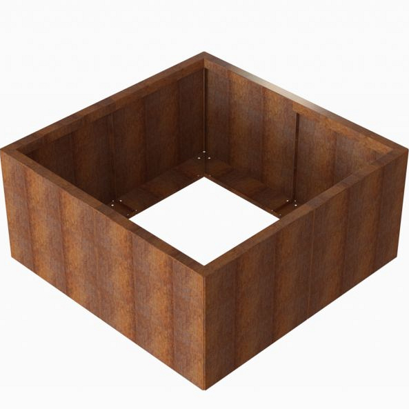Plantenbak Module+ Corten 120x120x56 cm - CORTEN