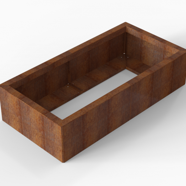 Plantenbak Module+ Corten 120x60x28 cm - CORTEN