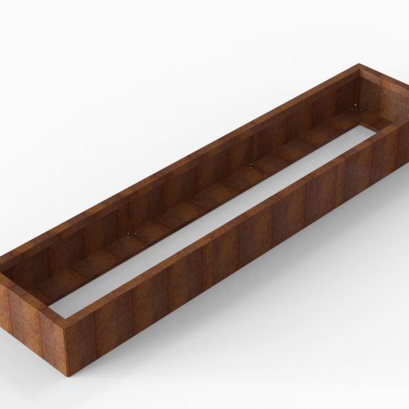 Plantenbak Module+ Corten 270x60x28 cm - CORTEN