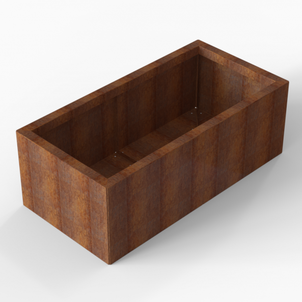 Plantenbak Module+ Corten 120x60x42 cm - CORTEN