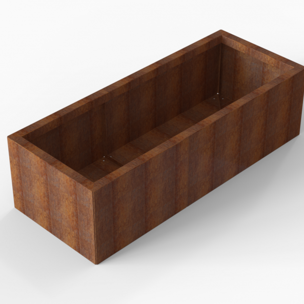 Plantenbak Module+ Corten 150x60x42 cm - CORTEN