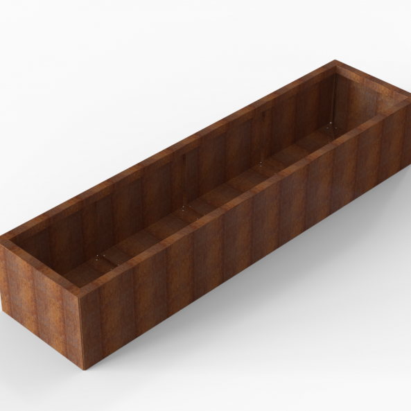 Plantenbak Module+ Corten 240x60x42 cm - CORTEN