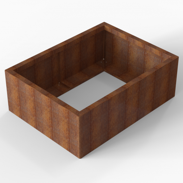 Plantenbak Module+ Corten 120x90x42 cm - CORTEN