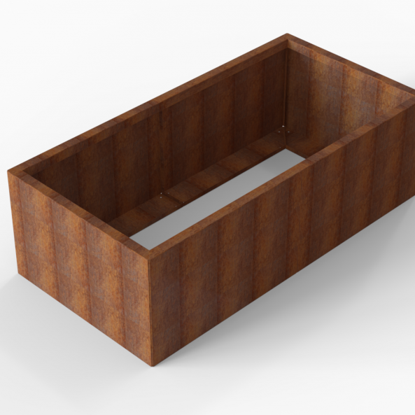 Plantenbak Module+ Corten 180x90x56 cm - CORTEN
