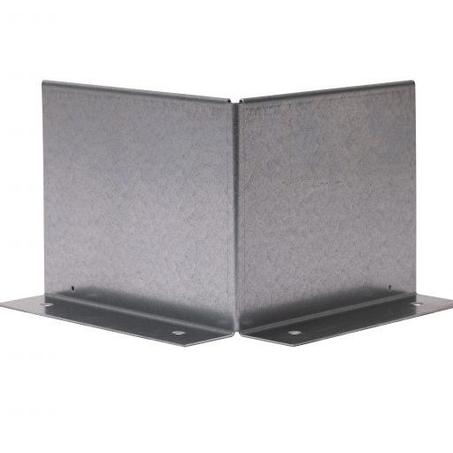Uitwendige hoek Double (flg) 10cm - VERZINKT