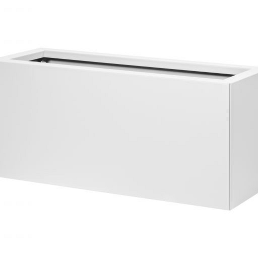 Bloembak vlak - WIT 30x90x60 cm