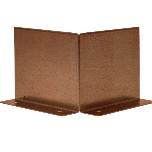 Uitwendige hoek Double (flg) 10cm - CORTEN