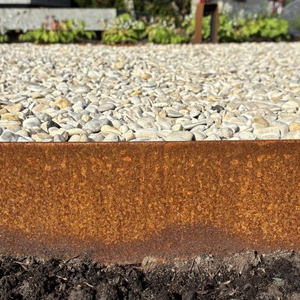 Kantopsluiting Single flex (flg) 300x16,5 cm - CORTEN