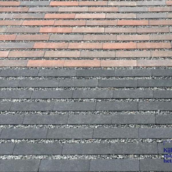 Waterpasserende longstone WaterWijs 7 cm antraciet