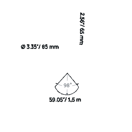 In-Lite Sway Pendant Black 100-230V (Without Base)