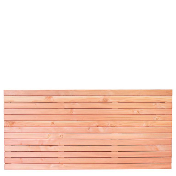 Rhombusscherm Klagenfurt, douglas, RVS-geschroefd, enkelzijdig bekleed, 30-planks 180 x 90 cm
