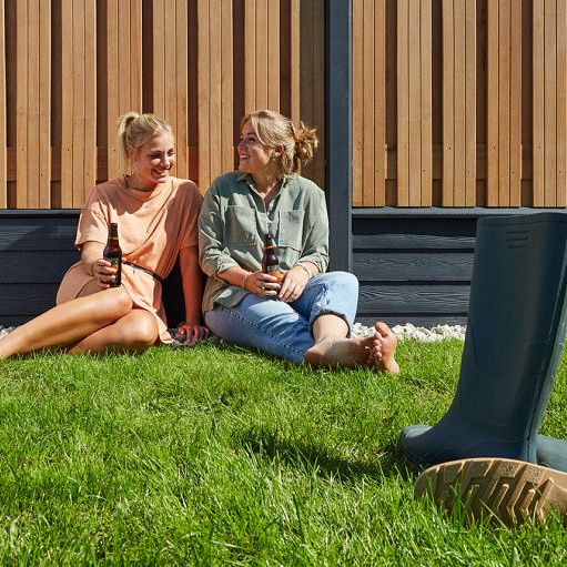 Berton©-paal Geul antraciet gecoat diamantkop 10x10x280 cm T-model
