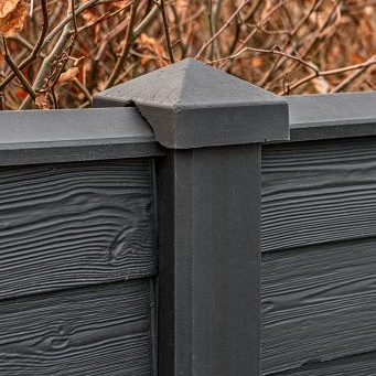 Berton© afdekkap antraciet gecoat, diamantkop 180 cm