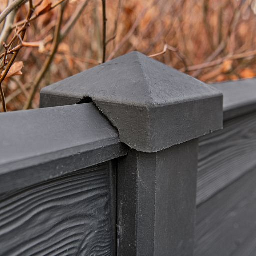 Berton© afdekkap antraciet gecoat, diamantkop 180 cm