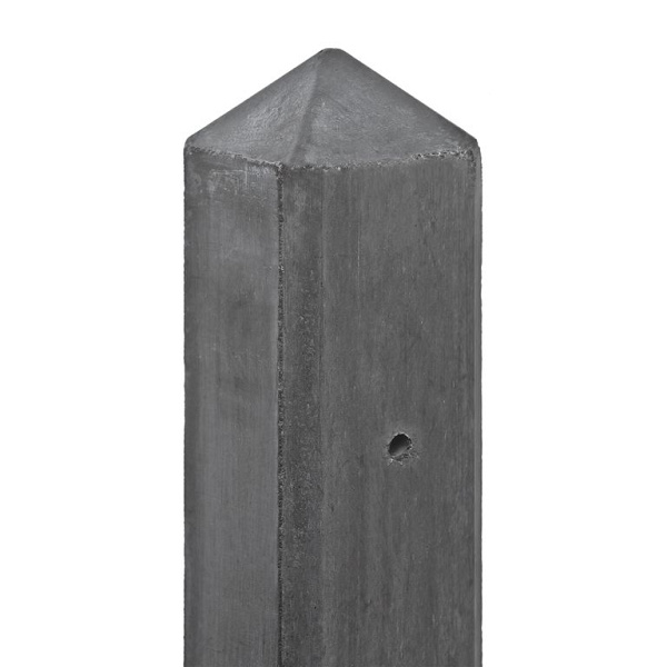 Berton©-paal IJssel antraciet diamantkop 10x10x308 cm hoekmodel