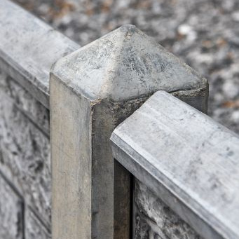 Berton©-afdekkap antraciet diamantkop 180 cm tussenmodel